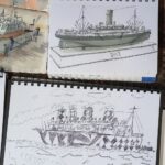 Urban sketch Maritime Museum