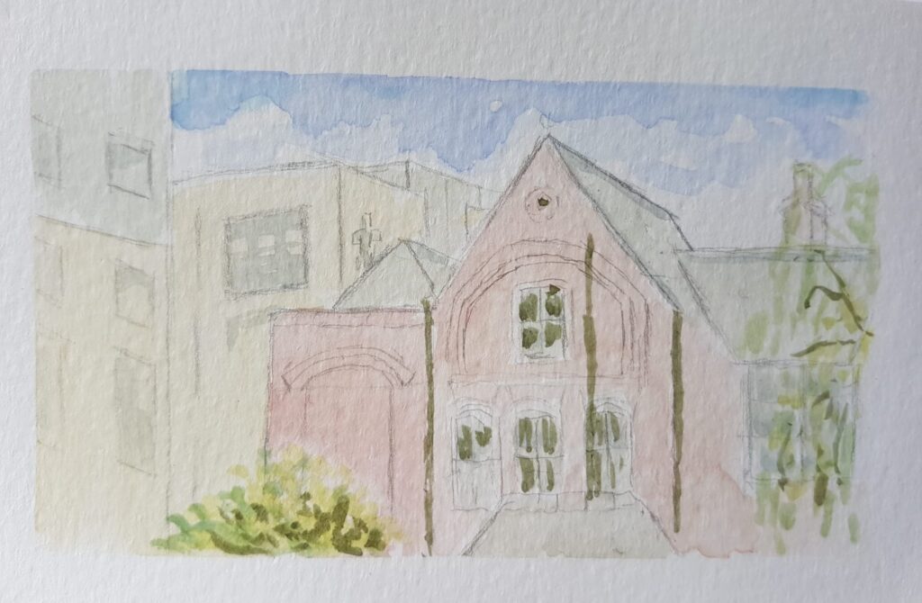 watercolour sketchbook urban sketch Liverpool